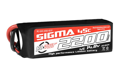 RC Plus - Li-Po batterij - Sigma 45C - 2200 mAh - 4S1P - 14.8V - XT-60