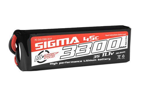RC Plus - Li-Po Batterypack - Sigma 45C - 3300 mAh - 3S1P - 11.1V - XT-60