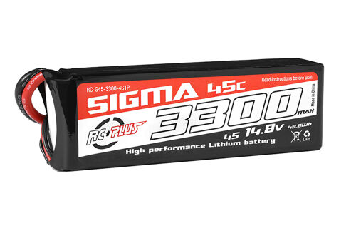 RC Plus - Li-Po batterij - Sigma 45C - 3300 mAh - 4S1P - 14.8V - XT-60
