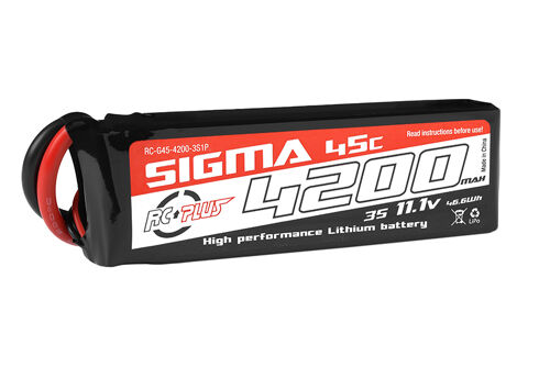 RC Plus - Li-Po batterij - Sigma 45C - 4200 mAh - 3S1P - 11.1V - XT-60
