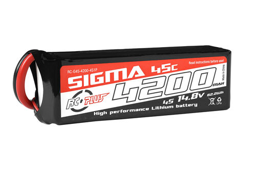 RC Plus - Li-Po Batterypack - Sigma 45C - 4200 mAh - 4S1P - 14.8V - XT-60