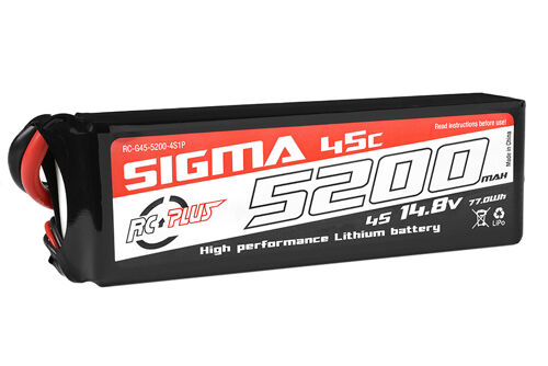 RC Plus - Li-Po Batterypack - Sigma 45C - 5200 mAh - 4S1P - 14.8V - XT-60