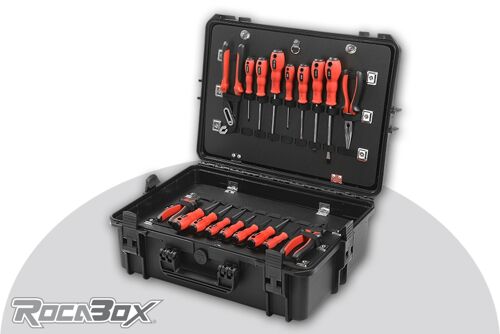 Rocabox - Waterproof IP67 Tool Case - Black - RW-5035-19-BT - Tool Holder