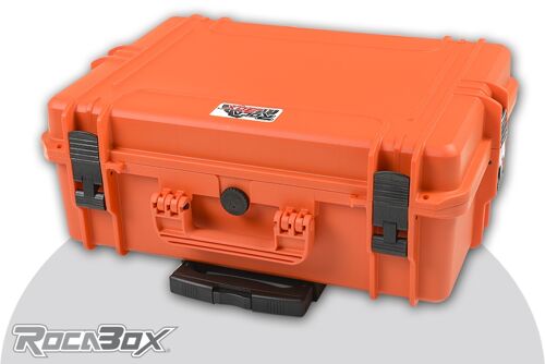 Rocabox - Waterproof IP67 Universal Trolley Case - Orange - RW-5035-19-OFTR - Cubed Foam