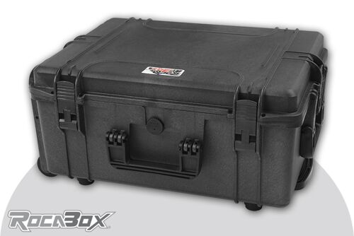 Rocabox - Waterproof IP67 Universal Trolley Case - Black - RW-5440-24-BFTR - Cubed Foam