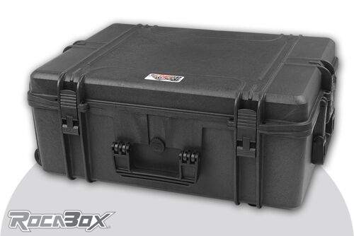 Rocabox - Waterproof IP67 Universal Trolley Case - Black - RW-6246-25-BFTR - Cubed Foam