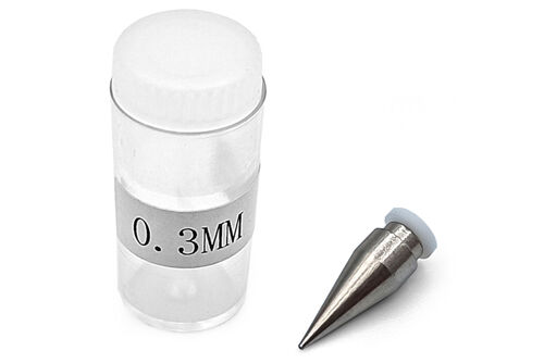 BittyDesign - Cone Nozzle thread-free option 0,3mm for Michelangelo bottle-feed airbrush dual-action