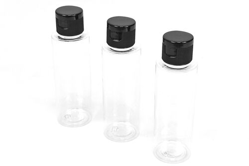 BittyDesign - Paint bottle set clear (3pcs) for Michelangelo bottle-feed airbrush dual-action