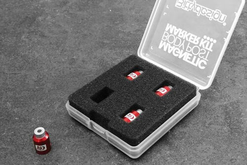 BittyDesign - Body Post Marker kit Red - 1/10 scale Model Cars