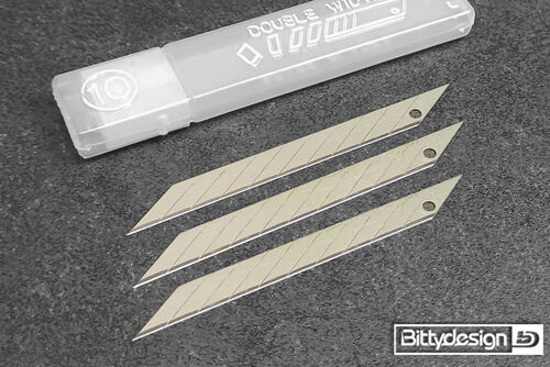 BittyDesign - 30x Replacement blades for Hobby Art Knife (30° degree)