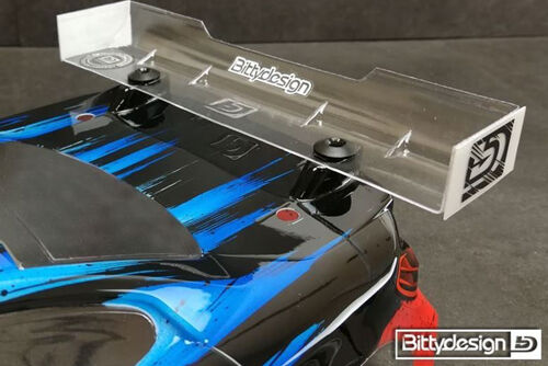 BittyDesign - Rear HARD Wing Universal for 190mm 1/10 TC bodies - Modified