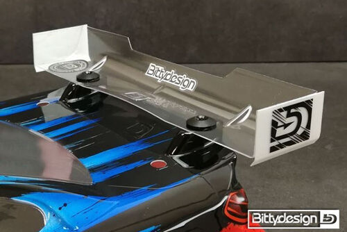 BittyDesign - Rear HARD Wing Universal for 190mm 1/10 TC bodies - Stock