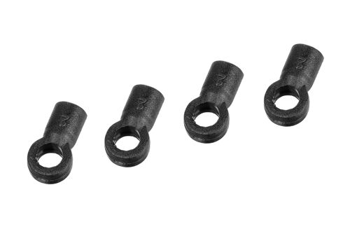 Team Corally - Composite Ball Joint - Alum. Side Linkage Damper Tube - 4 pcs