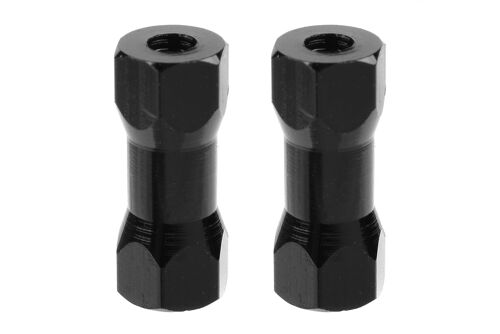 Team Corally - Chassis Post - 15mm - M3 - Black - 2 pcs