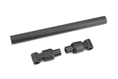 Team Corally - Chassis Tube - Rear - 130mm - Aluminum - Black - 1 Set