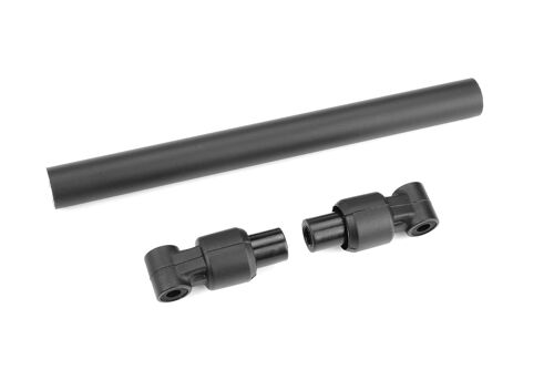 Team Corally - Chassis Tube - Front - 110mm - Aluminum - Black - 1 Set