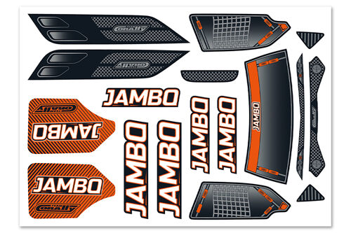 Team Corally - Body Decal Sheet - Jambo XP 6S - 1 pc