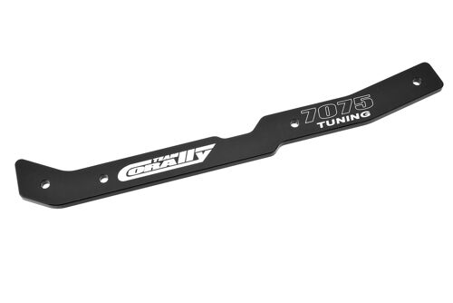 Team Corally - Chassis Stiffener - XTR - Center - Swiss Made 7075 T6 - 3mm - Hard Anodised - Black - Made in Italy - 1 pc
