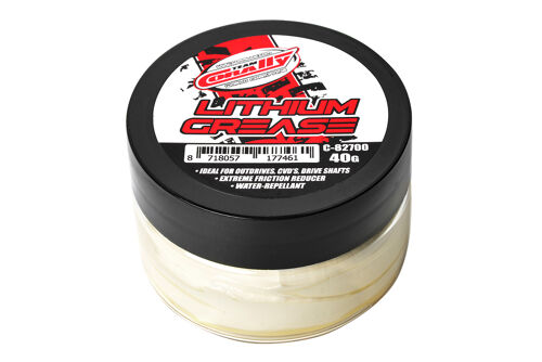 Team Corally - Lithium Grease 40gr - Ideal for metal to metal application - Extreme friction reducer - Water repellant
