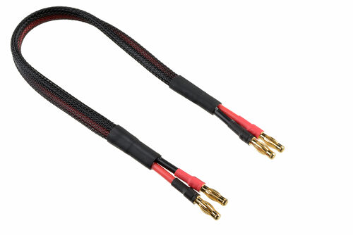 Team Corally - Charge Lead - 4 mm Banana Gold connectors - 14 AWG ULTRA V+ Silicone Wire - 30cm - 1 pc