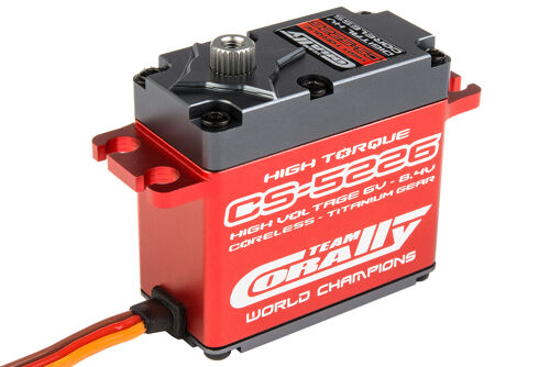 Team Corally - CS-5226 HV High Speed Servo - High Voltage - Coreless Motor - Titanium Gear - Ball Beared - Full Alloy Case