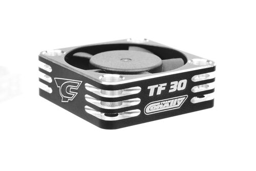 Team Corally - Ultra High Speed Cooling Fan TF-30 w/BEC connector - 30mm - Color Black - Silver
