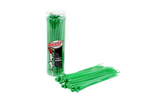 Team Corally - Strap-it - Cable Tie Raps - Green - 2.5x100mm - 50 pcs