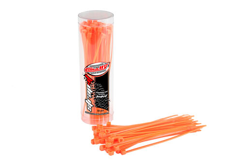 Team Corally - Strap-it - Cable Tie Raps - Orange - 2.5x100mm - 50 pcs