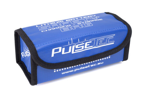 Pulsetec - Lithium-Batterie-Sicherheitstasche - Aufladen - Aufbewahrung - 19x7,5x8cm