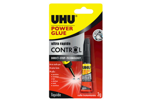 UHU - Super Glue Control - 3 g - Adhésif cyanoacrylate tout usage