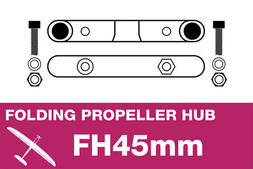 APC - Folding Electric Propeller Blades Adapter Hub - 45MMFH