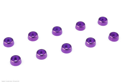 Revtec - Aluminium Washer - for M2 Socket Head Screws - OD=6mm - Purple - 10 pcs