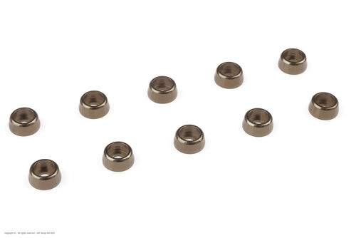 Revtec - Aluminium Washer - for M2 Socket Head Screws - OD=6mm - Gun Metal - 10 pcs