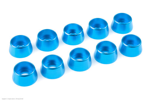 Revtec - Aluminium Washer - for M5 Socket Head Screws - OD=12mm - Blue - 10 pcs