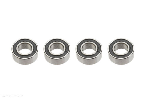 Revtec - Ball Bearing - Chrome Steel - ABEC 3 - Rubber Shielded - 5X10X4 - MR105-2RS - 4 pcs