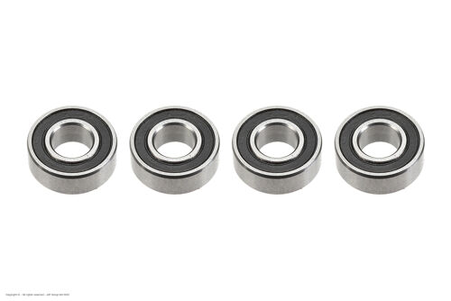 Revtec - Ball Bearing - Chrome Steel - ABEC 3 - Rubber Shielded - 5X11X4 - MR115-2RS - 4 pcs