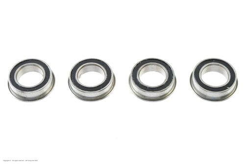 Revtec - Ball Bearing - Chrome Steel - ABEC 3 - Rubber Shielded - 6X10X3 - Flanged - MF106-2RS - 4 pcs