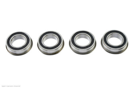 Revtec - Ball Bearing - Chrome Steel - ABEC 3 - Rubber Shielded - 8X14X4 - Flanged - MF148-2RS - 4 pcs