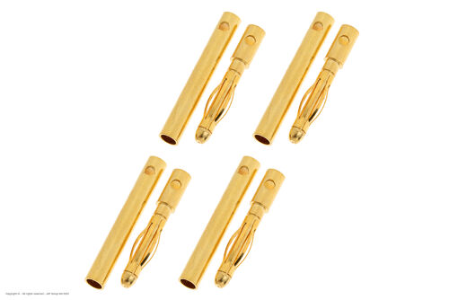 Revtec - Connector - 2.0mm - Gold Plated - Male + Female - 4 pairs