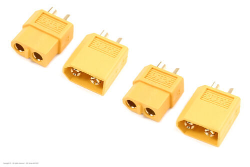 Revtec - Connector - XT-60 - Gold Plated - Male + Female - 2 pairs