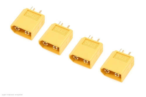 Revtec - Connector - XT-60 - Gold Plated - Female - 4 pcs