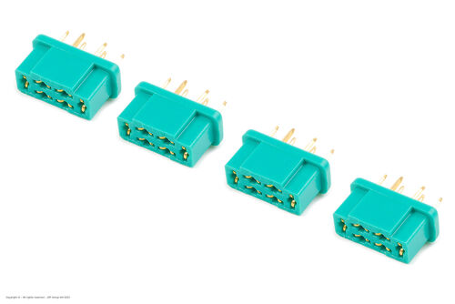 Revtec - Connector - MPX - Gold Plated - Male - 4 pcs