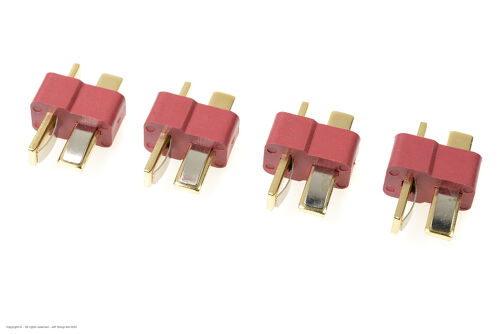 Revtec - Connector - Deans - Gold Plated - Male - 4 pcs