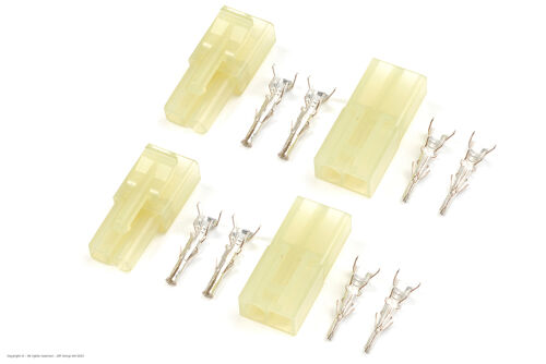 Revtec - Connector - Mini Tamiya - Gold Plated - Male + Female - 2 pairs