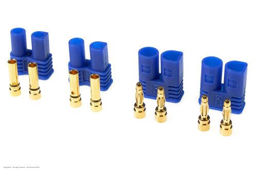 Revtec - Connector - EC-2 - Gold Plated - Male + Female - 2 pairs