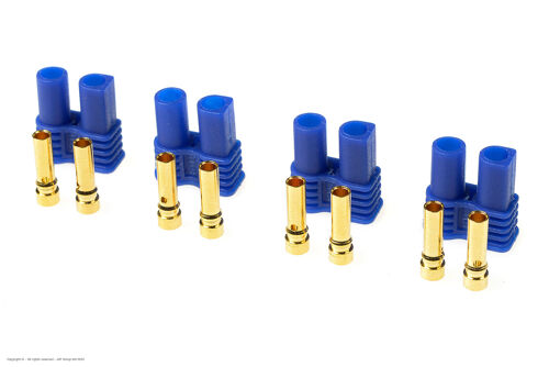 Revtec - Connector - EC-2 - Gold Plated - Male - 4 pcs