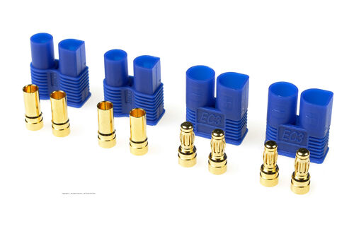 Revtec - Connector - EC-3 - Gold Plated - Male + Female - 2 pairs