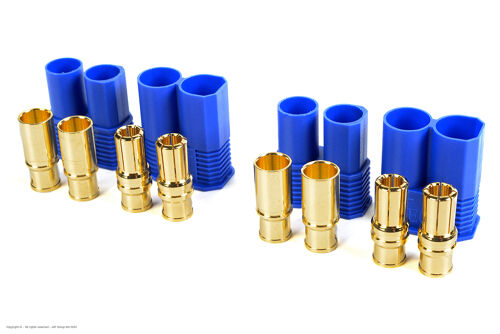 Revtec - Connector - EC-8 - Gold Plated - Male + Female - 2 pairs