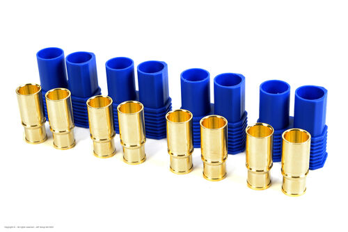 Revtec - Connector - EC-8 - Gold Plated - Male - 4 pcs