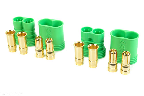 Revtec - Connector - CC 6.5 - Gold Plated - Male + Female - 2 pairs